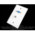 Placa Tapa VGA + Jack 3.5 mm audio ABS
